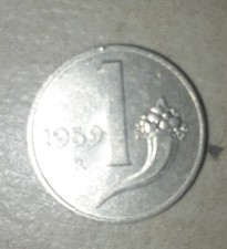 MONETA 1 LIRA 1959 CORNUCOPIA