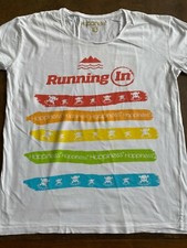 HAPPINESS+T SHIRT++TG L++BIANCO+ORIGINALE 100%+STREET WEAR++VINTAGE-RV