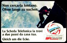 G AA 61 C&C 2761 SCHEDA TELEFONICA USATA NON CERCARLA LONTANO BILINGUE ALPINISTA