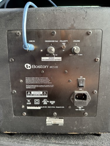 Boston mcs subwoofer - boston,
