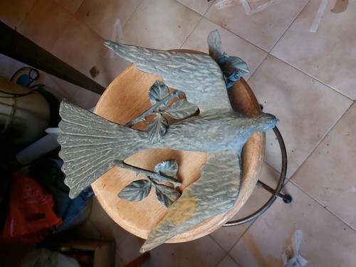 Scultura bronzo ottone tortora - scultura,
