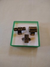 Anelli africani in bronzo 19°secolo, misura piccola, ottime condizioni, 3 pezzi 