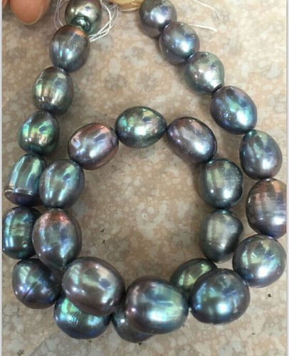 Collana perle barocche nere - di,