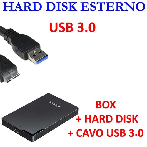 Hdd hard disk esterno - hdd, 3.0