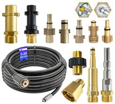 Tubo Di Pulizia Per Fognature Kanalratte Per Kärcher Kränzle Bosch 3 - 30 Metri