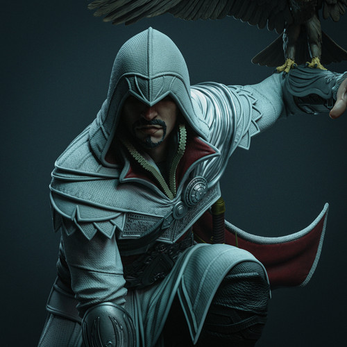 Statua ezio auditore - statua, fan