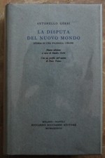 Gerbi Antonello: LA DISPUTA