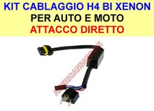 KIT CAVI RICAMBIO BI XENON H4 BIXENO HID CABLAGGIO XENON CAVO AUTO / MOTO h4-3