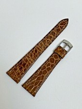 ROLEX BRACCIALE LEATHER CINTURINO PELLE ANSA 20 MM COLORE NOCCIOLA ORIGINALE