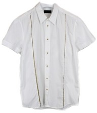 Richmond X Camicia Uomo (Eu) 48 Scatto Bottoni Aperto Maniche Corte e Colletto