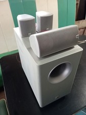 Canton AS 60 CX Powered Subwoofer/4x Altoparlanti Movie 60 CX ARGENTO Set