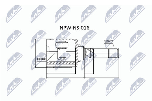 Nty kit giunti albero motore - nty,