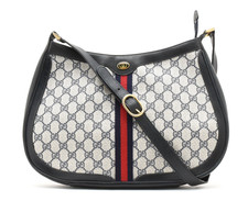 Raro! Borsa a tracolla vintage GUCCI [Rank A] GG Sherry borsa in PVC navy...