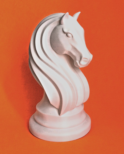 Scultura testa cavallo 20cm - scultura,