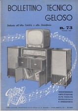 Bollettino Tecnico GELOSO - N° 73 - Inverno 1958