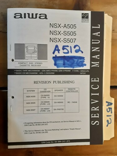 Aiwa nsx a505 - aiwa, s505