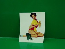 Adesivo pin up vespa lambretta