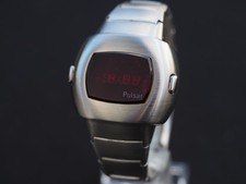 Orologio vintage 1975 Hamilton Pulsar P3 data/ora di comando computer LED watch