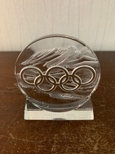 Medaglione Giochi Olimpici Invernali In Cristallo Lalique Numerato Modello3