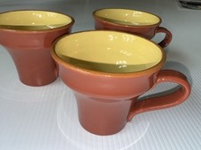 Set 3 Tazzine Caffè Ceramica Vietri Cucina Fresca Paprika Zafferano Made In Italy
