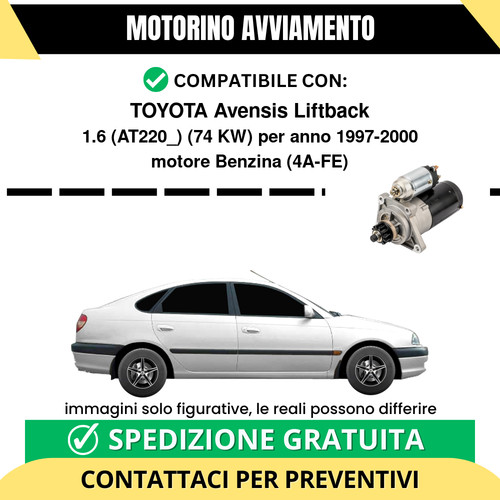 Motorino avviamento toyota - motorino,