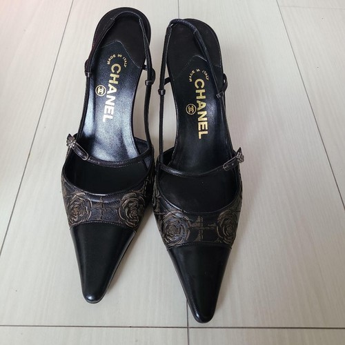 Scarpe decolte chanel nere - scarpe,