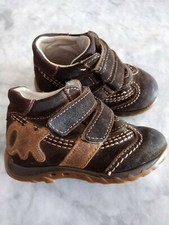 SCARPONCINO BIMBO N° 22 IN SCAMOSCIATO MARRONE  USATO POCHISSIMO