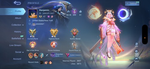 Account mobile legends bang - account,