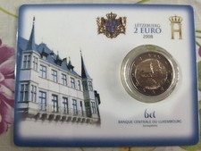 COINCARD 2 EURO LUSSEMBURGO ANNO 2008 FDC " CASTELLO DI BERG"