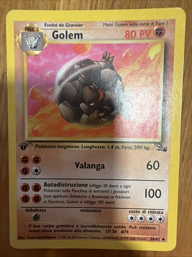 Pokemon golem 1º - pokemon,