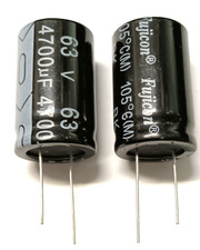 4700UF 63V FUJICON CONDENSATORE ELETTROLITICO 105° toll.+-10%  H.40MMXD.25