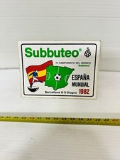 SUBBUTEO ADESIVO ESPANA 1982 CAMPIONATO DEL MONDO ORIGINALE Versione Piccola