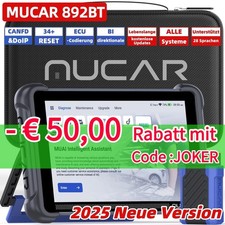 2025 MUCAR 892BT Dispositivo Diagnostico Auto OBD2 Scanner 34+ Servizi NEW