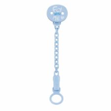CHICCO Easy Clip Blu Con Catenella per Ciuccio Adattabile Succhietto Universale