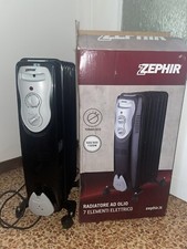 ZEPHIR RADIATORE AD OLIO TERMOSIFONE ELETTRICO 7 ELEMENTI 1500 W NERO