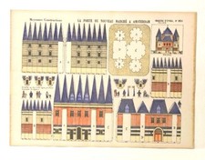 Imagerie D'Epinal n.851 La Porte Marche Amsterdam, modello Costruzioni Moyennes