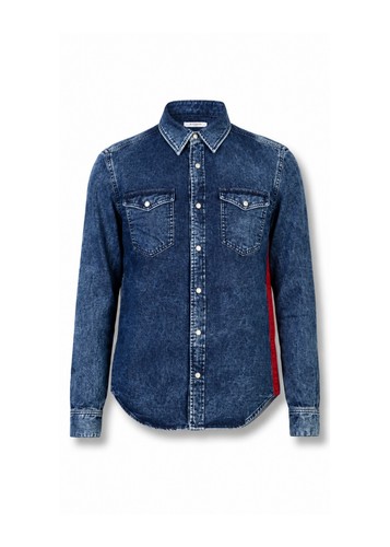 Givenchy camicia blu denim - givenchy,