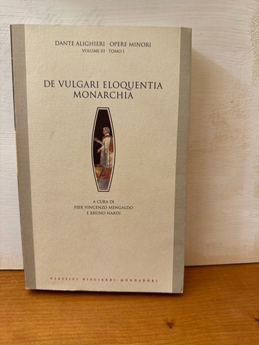 Dante opere minori vulgari - minori,