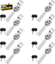 Confezione 8 Serrature Vetrina Serratura Vetrina per Porta Scorrevole Vetro Vetrina Serratura...