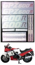 Adesivi GPZ 600 R 1986 rosso/bianca - compatibili-decals-stickers