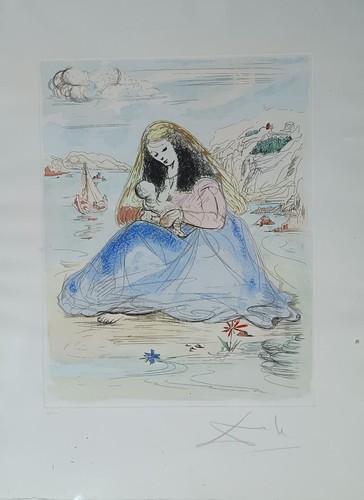 Salvador dalí litografia - dalí,