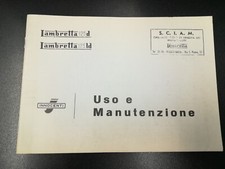 LAMBRETTA 125 D LD USO E MANUTENZIONE COPIA LEGEND BIKE USE AND MAINTENANCE