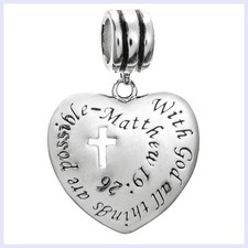 Ciondolo perle europee argento