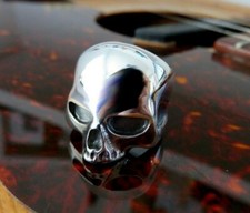 Grande anello teschio argento