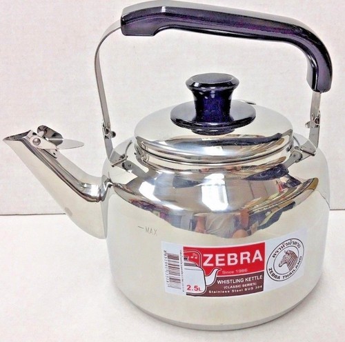 Zebra teiera acciaio inox - teiera,