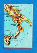 TUTTA ITALIA 1985 -FOL-BO- Figurina-Sticker n. 9 -CARTINA ITALIA FISICA 4/4 -New