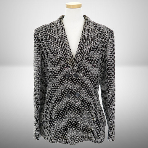 Giacca doppiopetto chanel nero - doppiopetto,