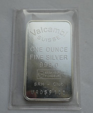 Lingotto d'argento Valcambi