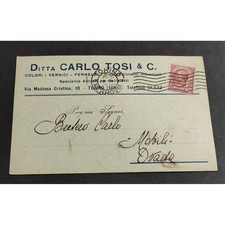 Cartolina Torino - Ditta Carlo Tosi & C. - Colori - Vernici - Pennelli