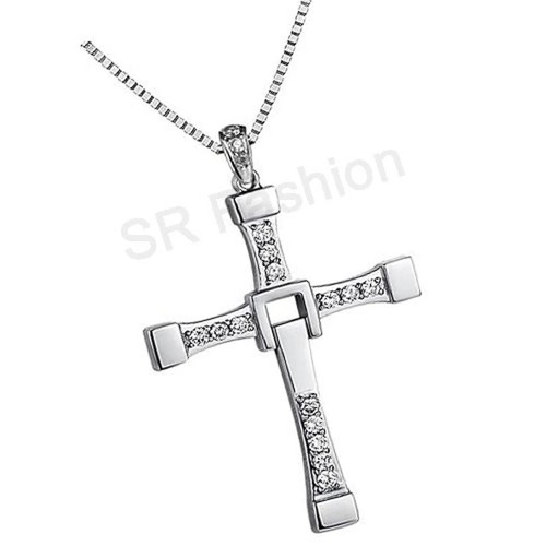 Collana con ciondolo croce - , in